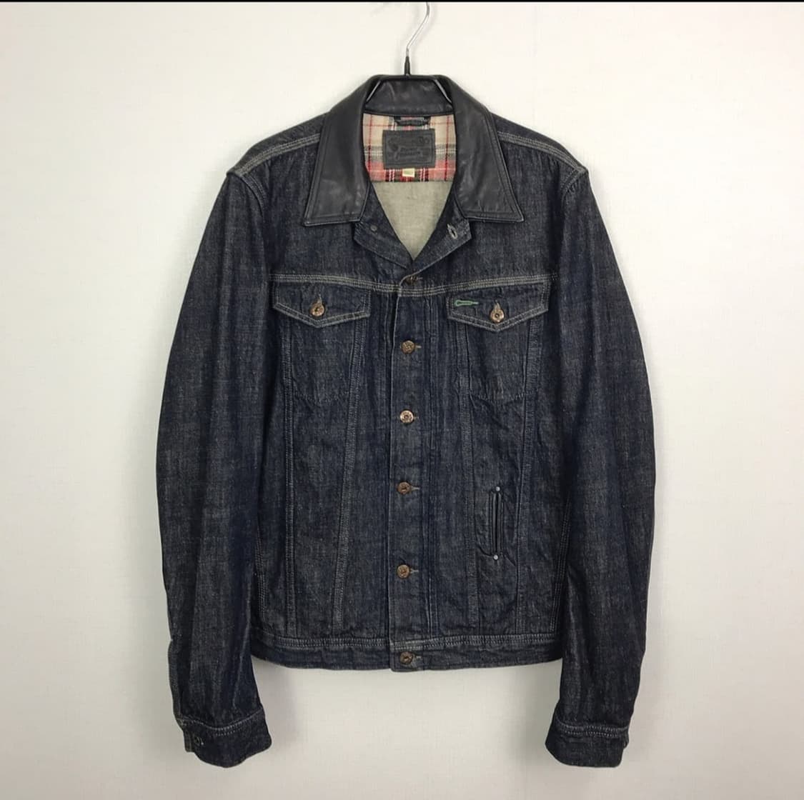 디젤 가죽 데님 트러커 자켓 남성XL 상품이미지1