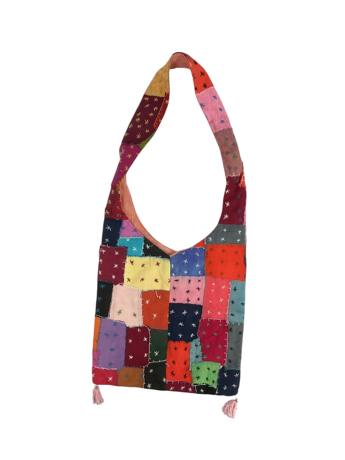 빈티지 패치워크 크로스백 상품이미지2