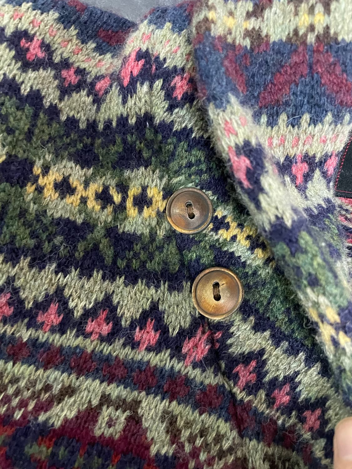 RRL 페어아일 울캐시미어 숄카라 가디건 L 상품이미지5