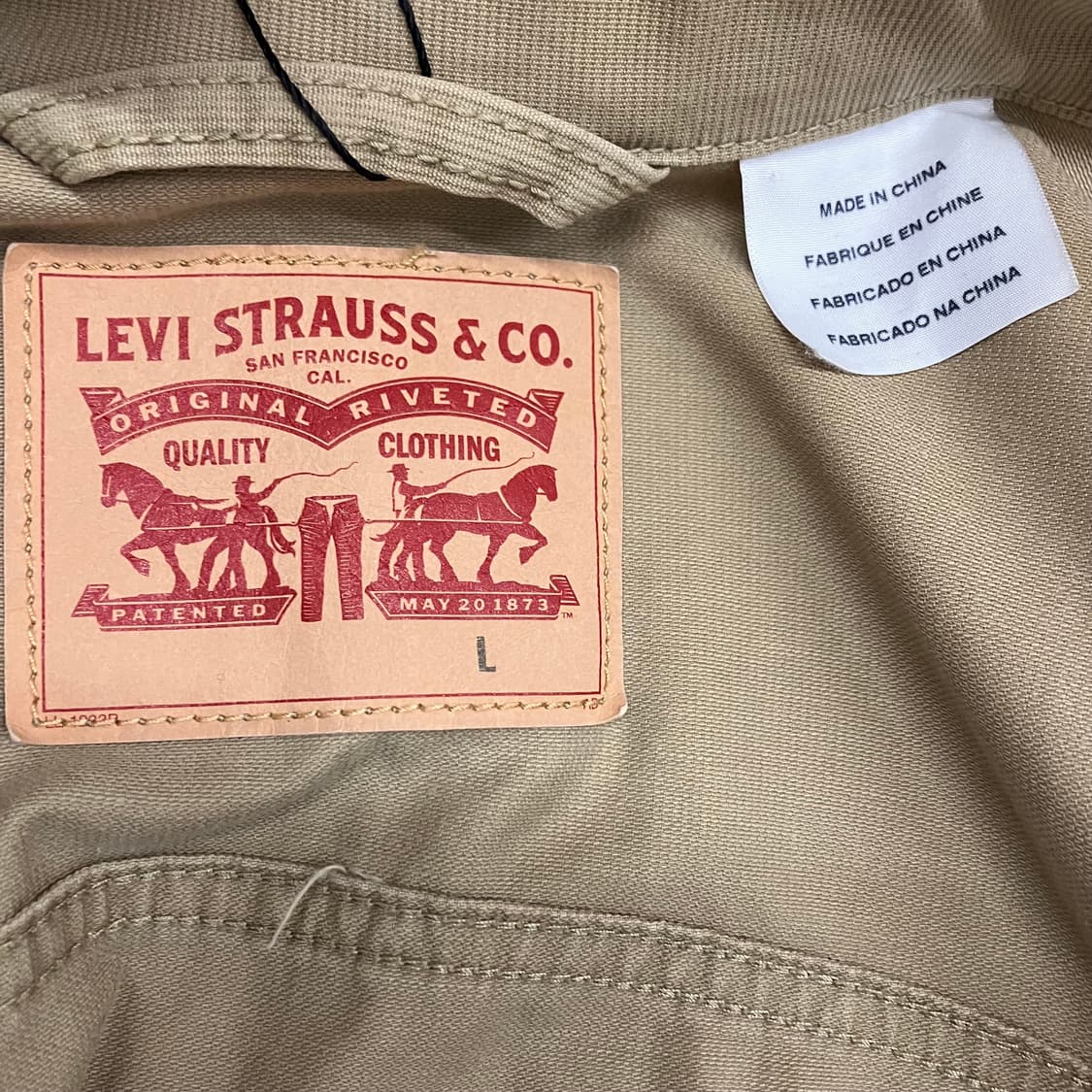 N255 리바이스 트러커 자켓 베이지 상품이미지3