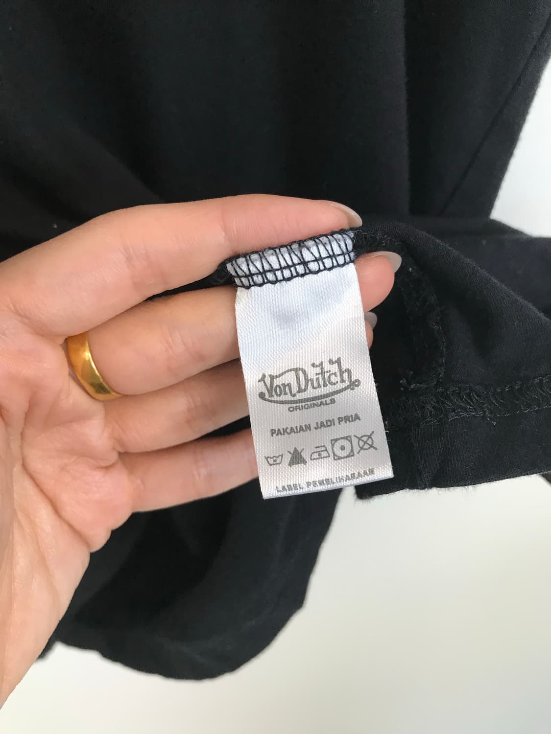 본더치 y2k 와투케 백로고 블랙 반팔 티셔츠 상품이미지6