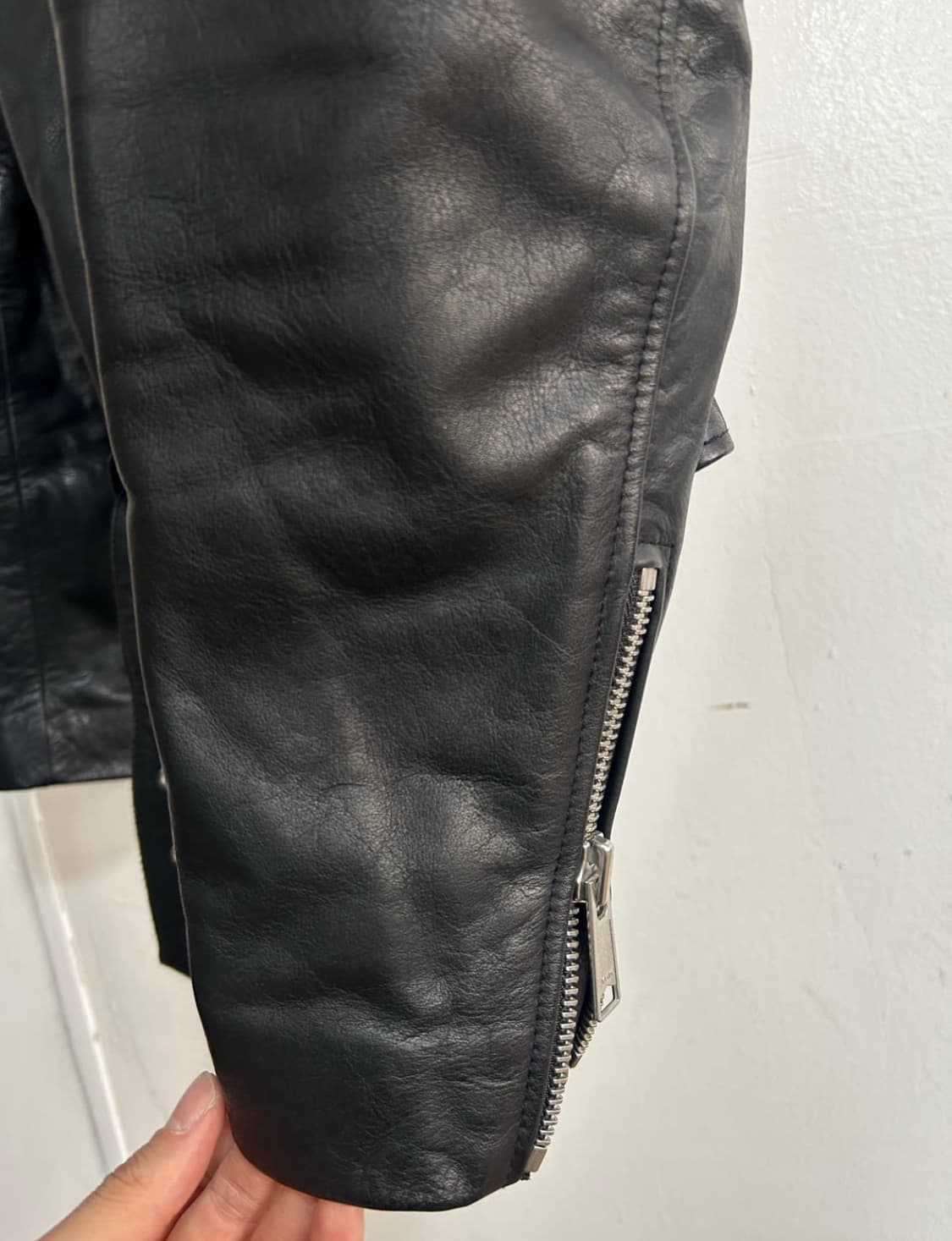 산드로옴므 라이더 가죽자켓 상품이미지2