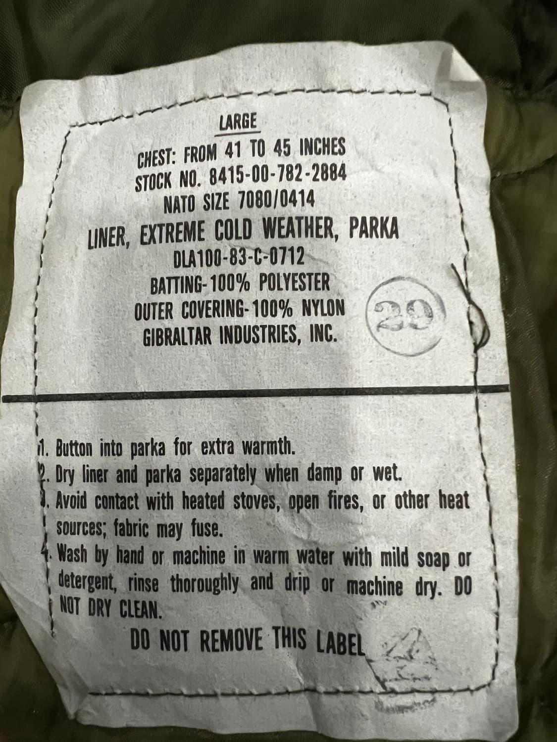 (L) M65 피쉬테일 오리지널 개파카 은지퍼 상품이미지3