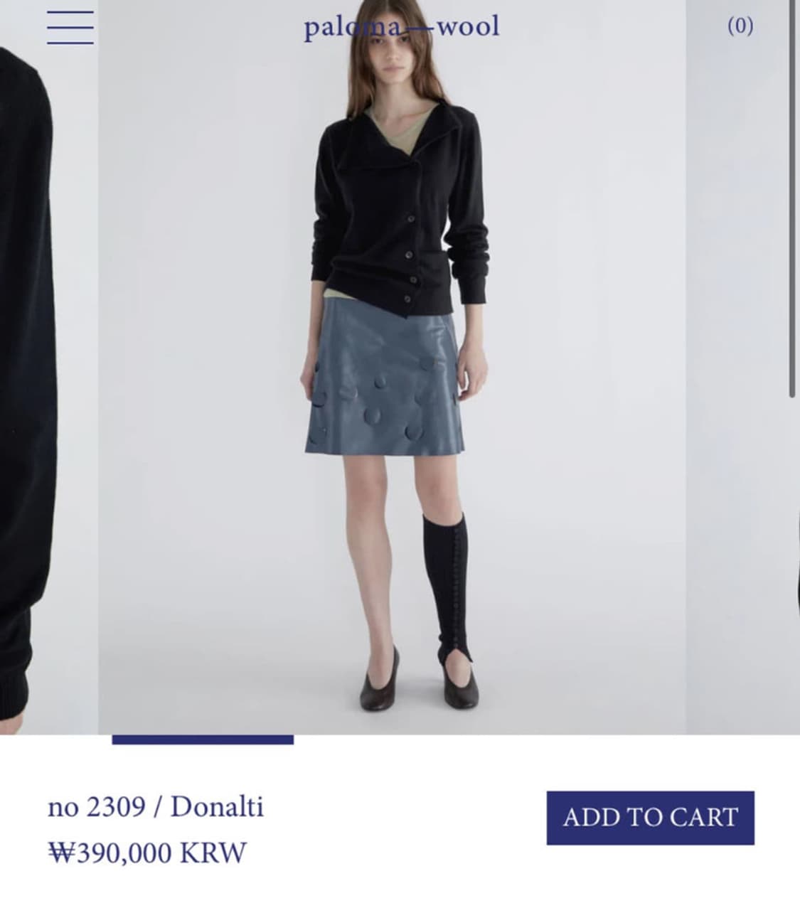 [M] 팔로마울 Donalti 가디건 블랙 상품이미지9