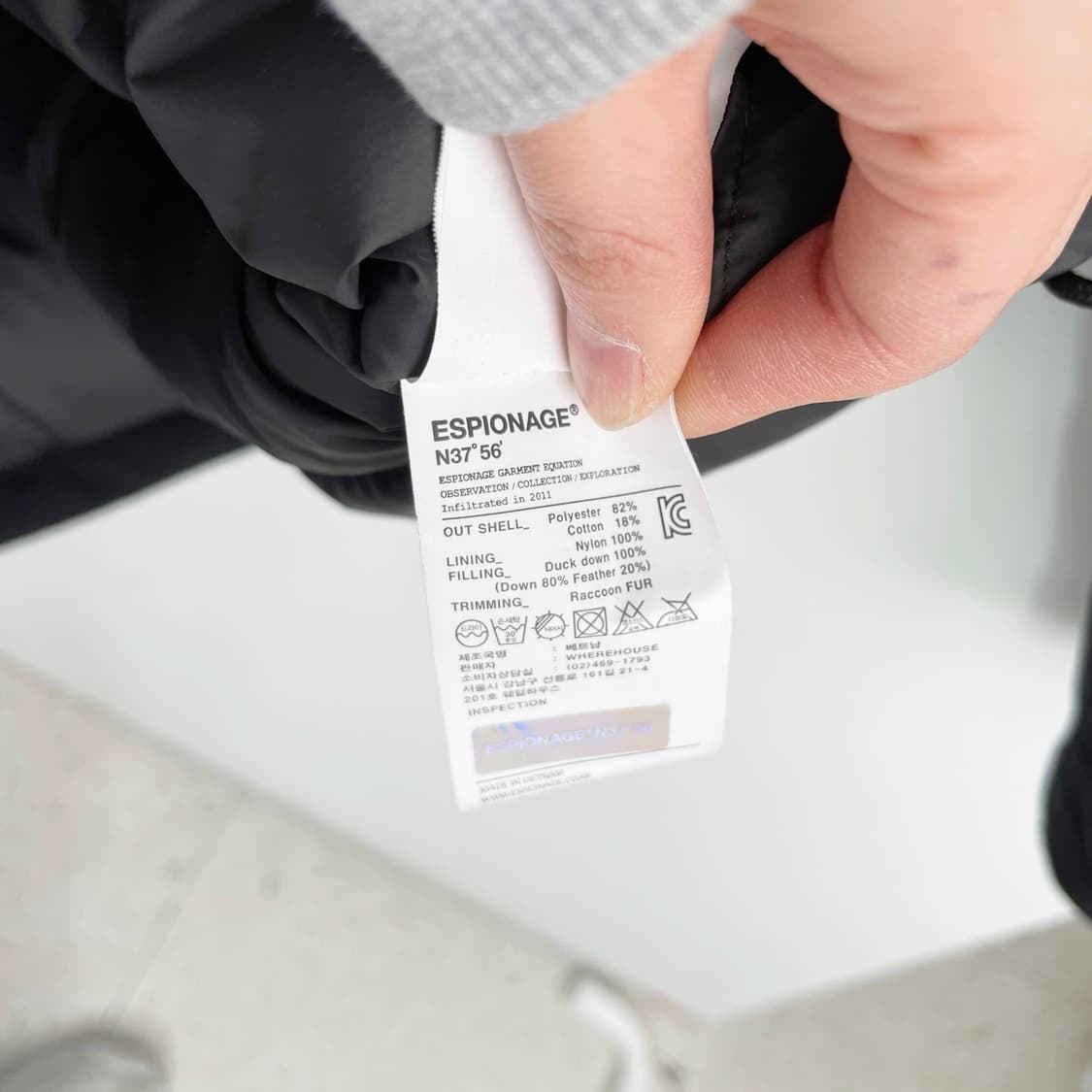 A2 에스피오나지(Espionage) 콜비 헤비 다운파카 M사이즈 상품이미지5