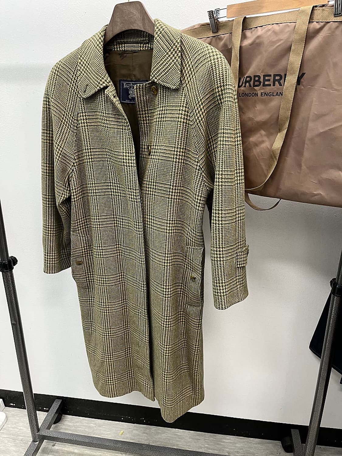 여) 버버리 올리브그린 카멜100% 발마칸코트  상품이미지1