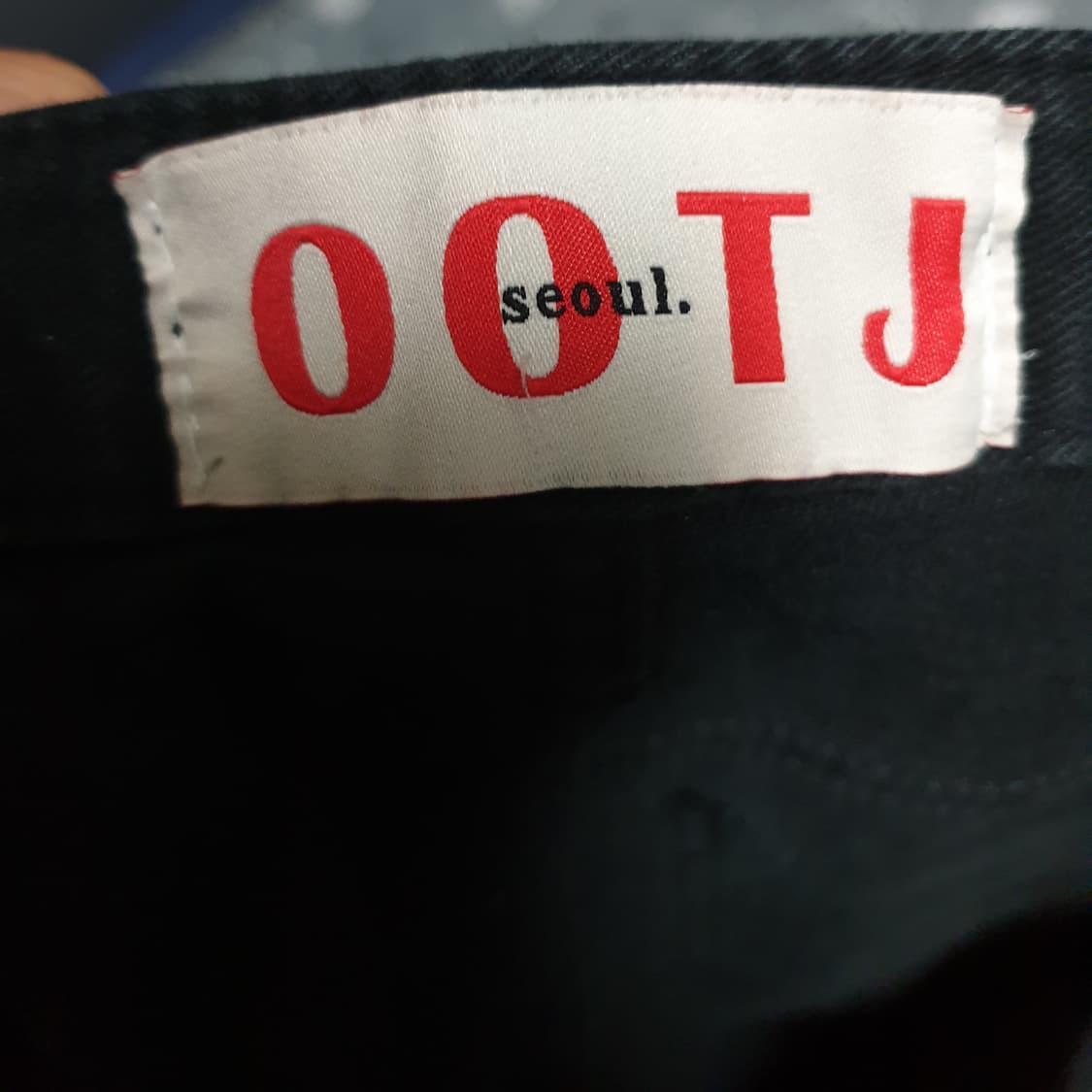 OOTJ 슬림핏 스판 부츠컷 밑단컷팅  블랙진 (L) 상품이미지5