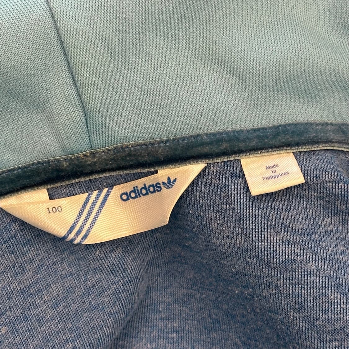 100 아디다스 여성용 블루 후드 트랙탑 상품이미지4