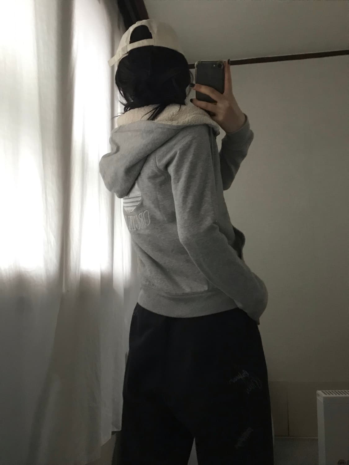 아디다스 그레이 퍼후드집업 상품이미지4