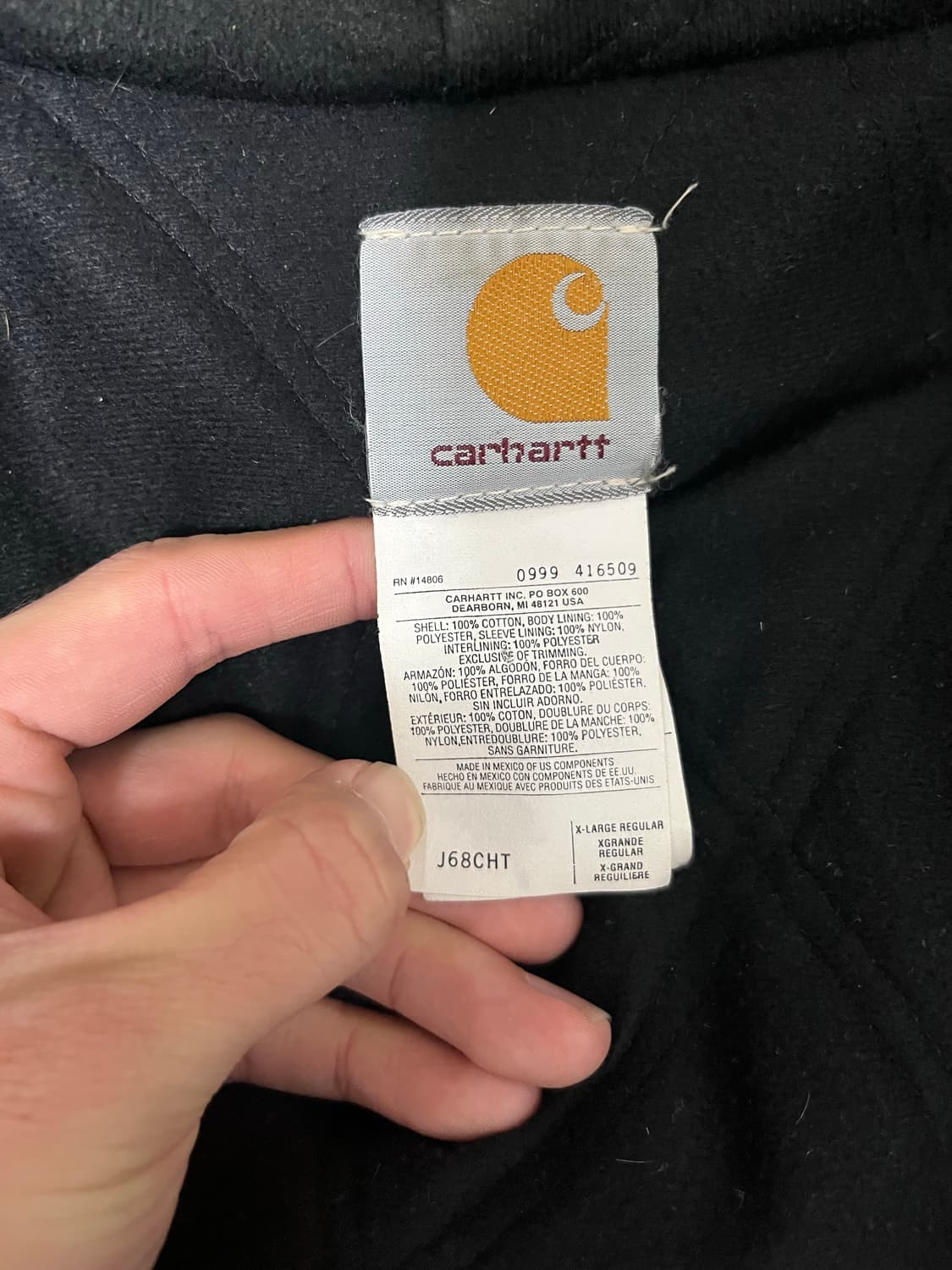 칼하트 j68 CHT 액티브 j130 상품이미지9