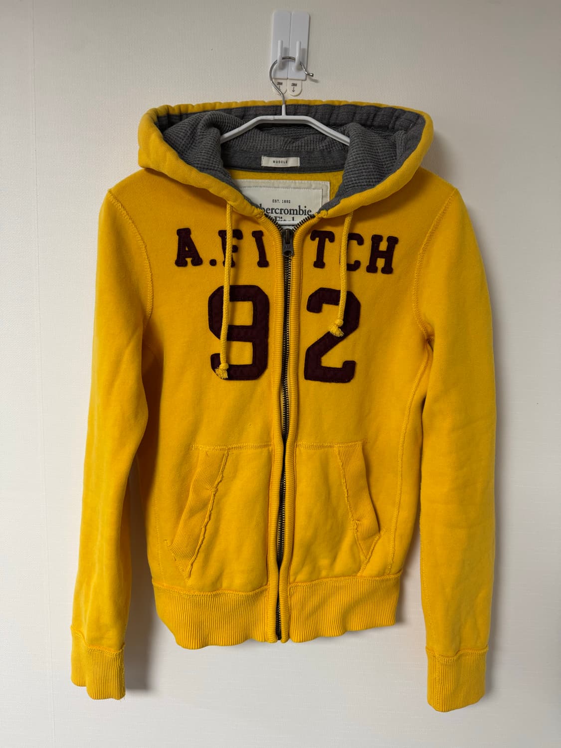 S) 아베크롬비 옐로우 후드집업 상품이미지1