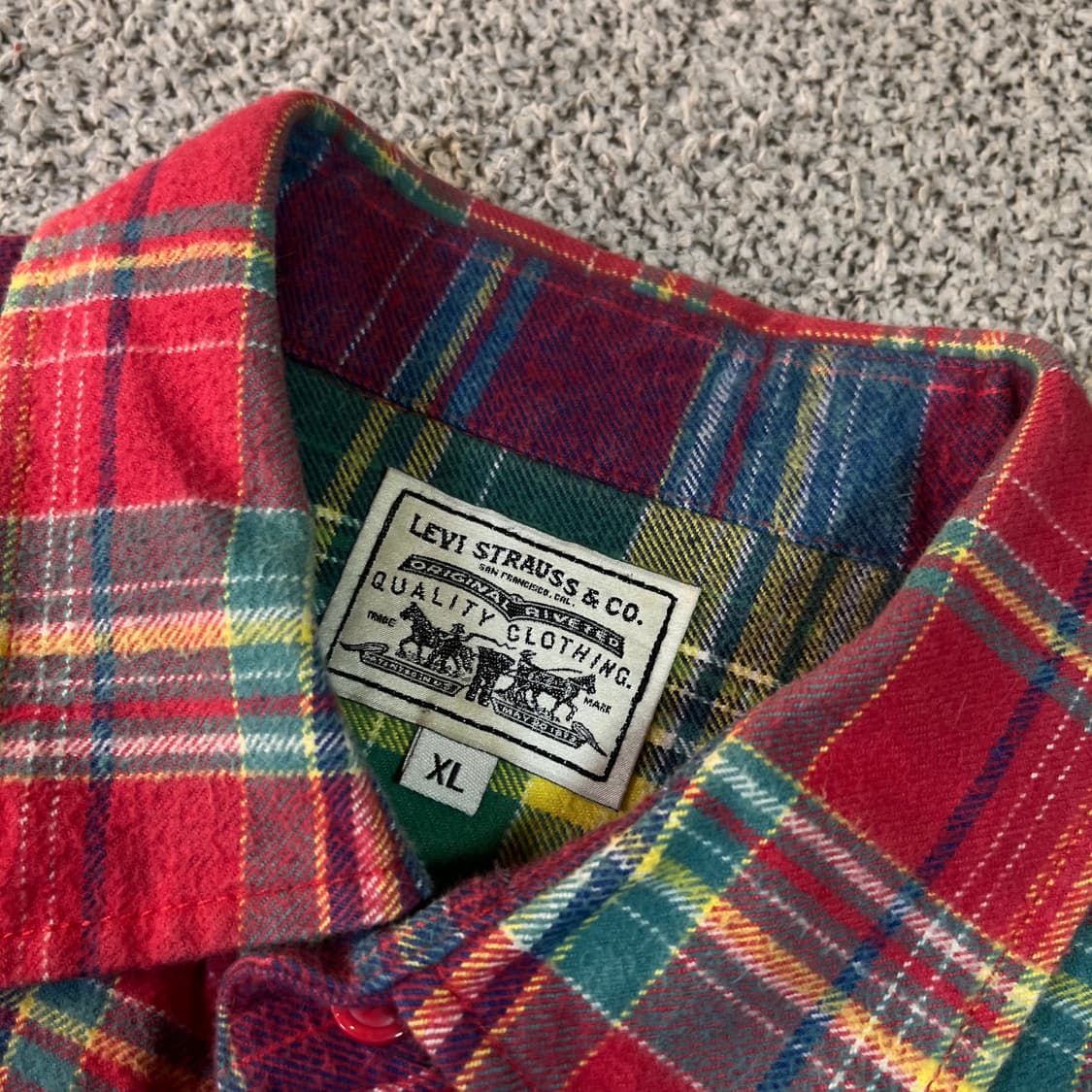 리바이스 타탄체크 셔츠 상품이미지3