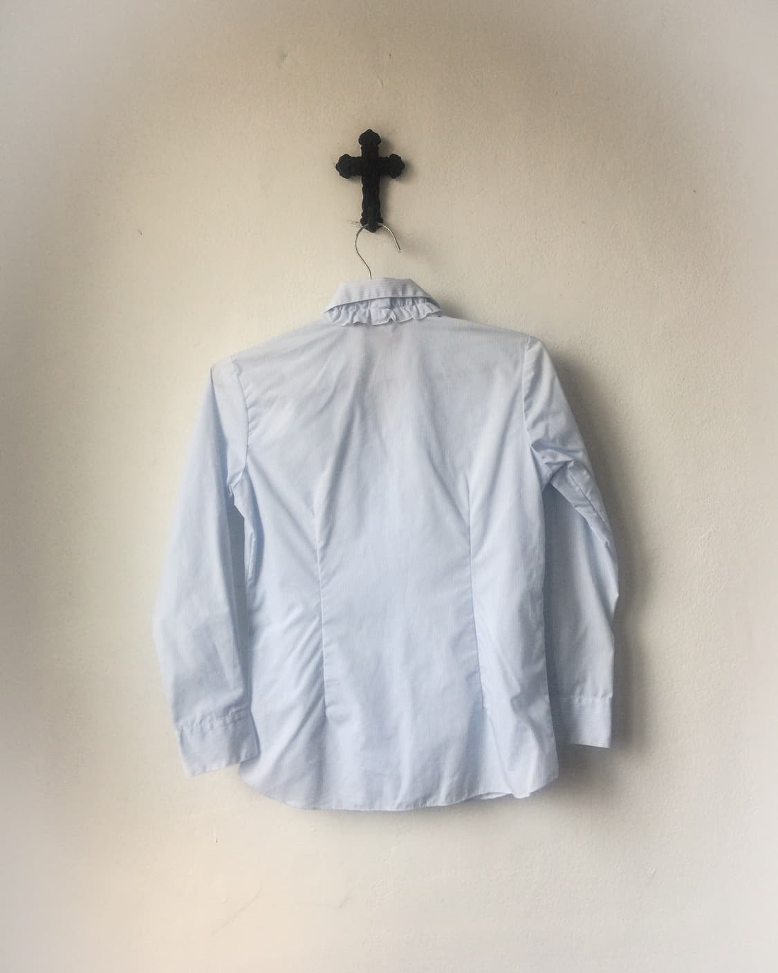 Frill stripe pattern shirt 상품이미지3