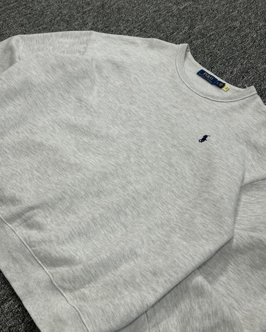 폴로 랄프로렌 멜란지 그레이 기모 맨투맨  상품이미지3