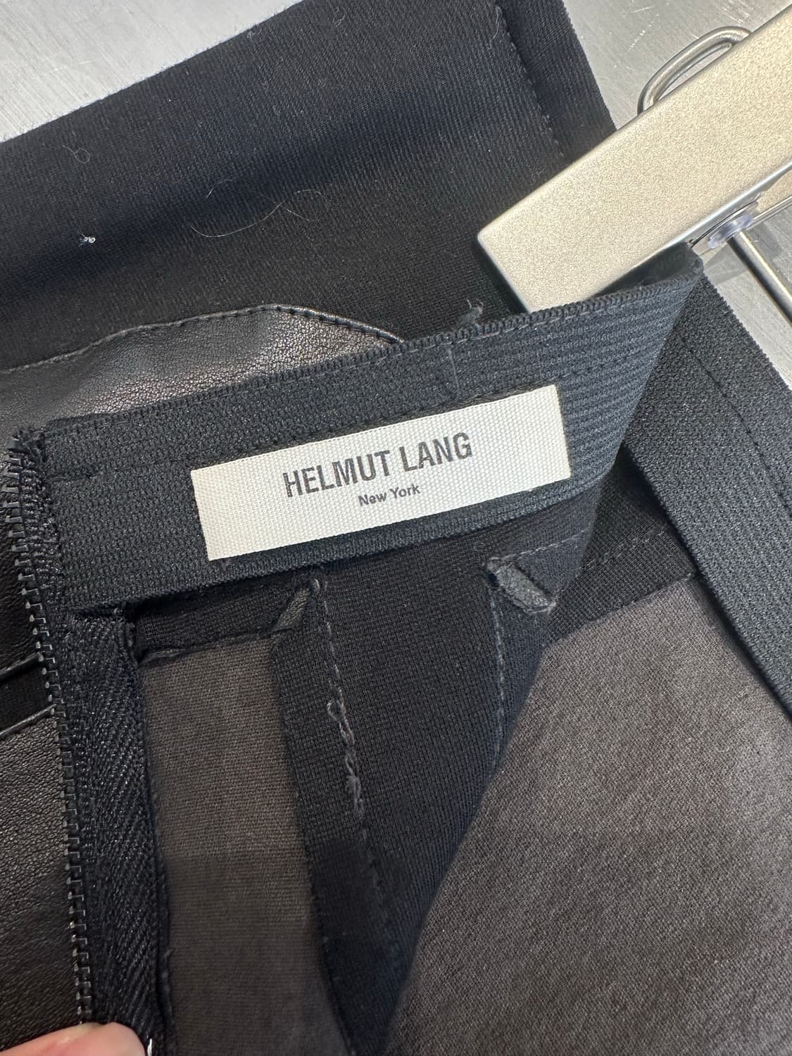 Helmut Lang Leather Mini Skirt 상품이미지3