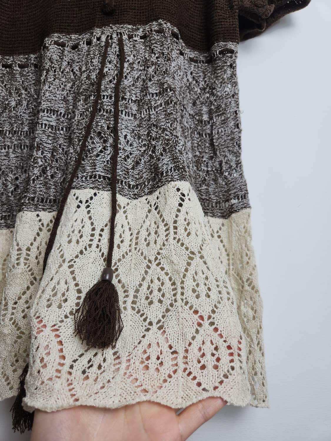 반소매 배색 니트 상품이미지9