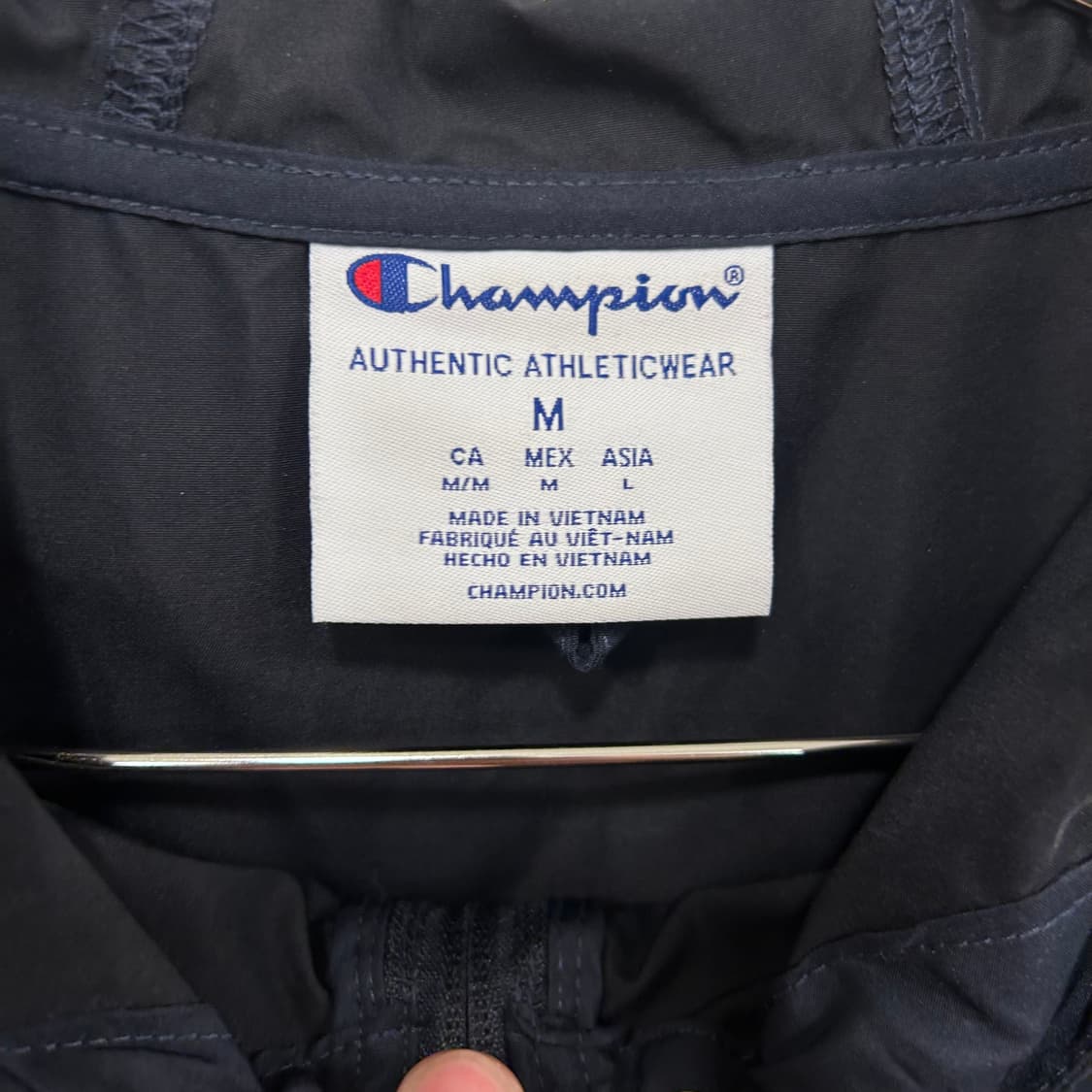 챔피온 나염로고 절개 포켓 오버핏 후드 아노락 상품이미지3