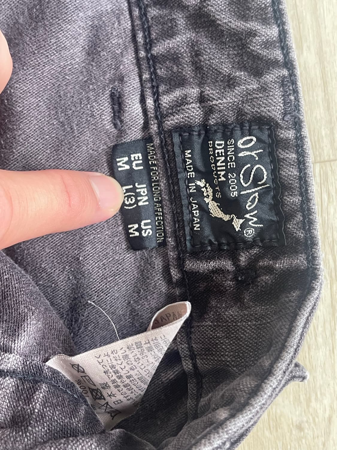  오어슬로우 퍼티그 팬츠 블랙 오리지널핏 3사이즈 상품이미지3