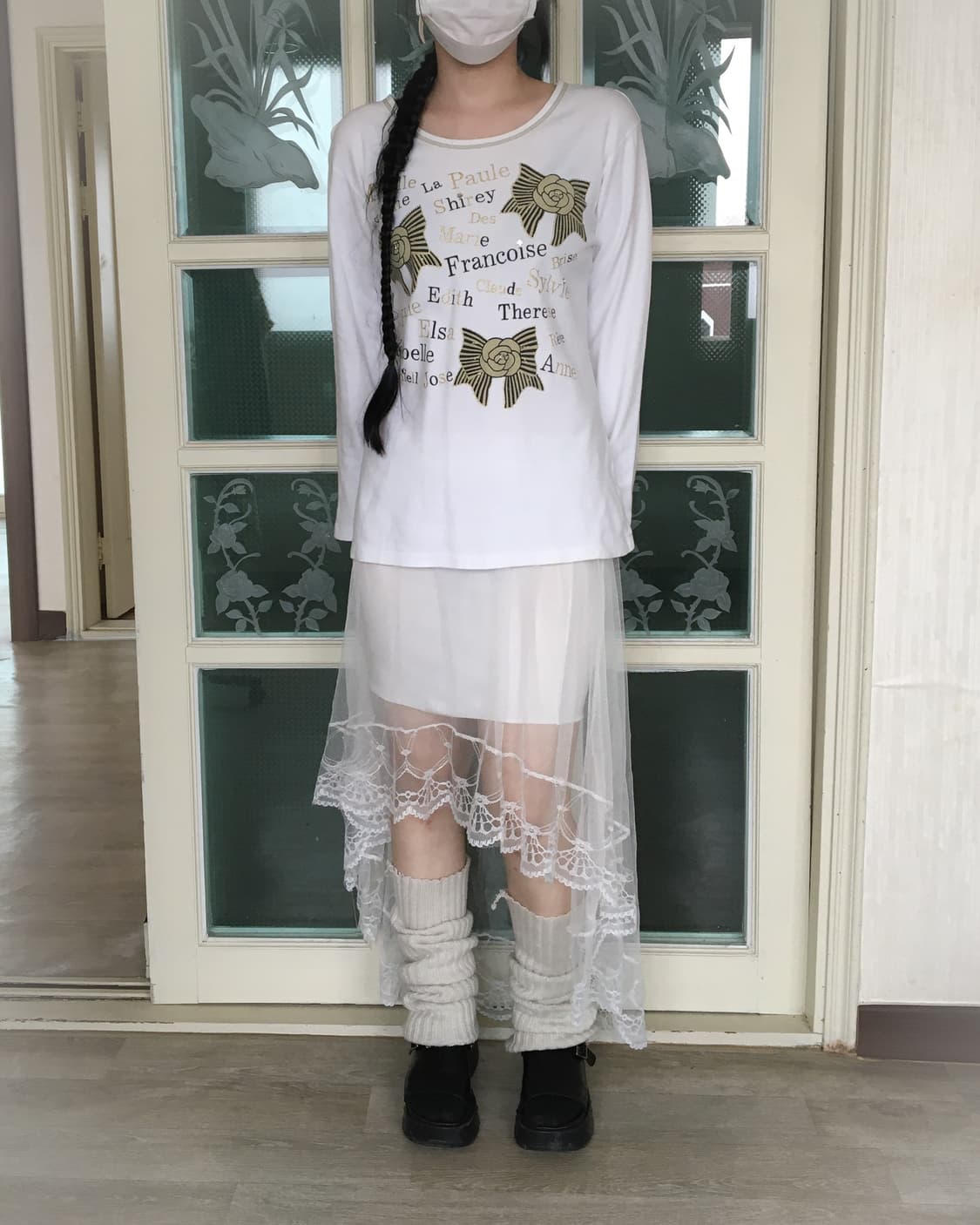 Unbalanced lace sha skirt 상품이미지8