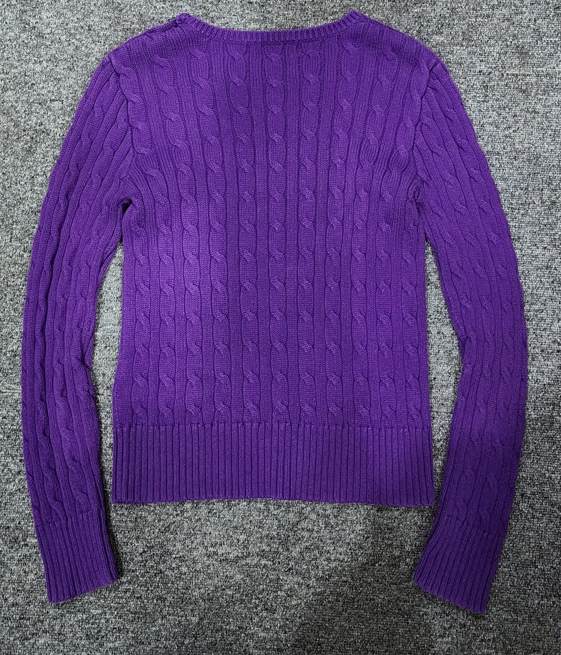 폴로 랄프로렌 숄더 버튼 포인트 케이블 꽈배기니트 걸즈 L 상품이미지2