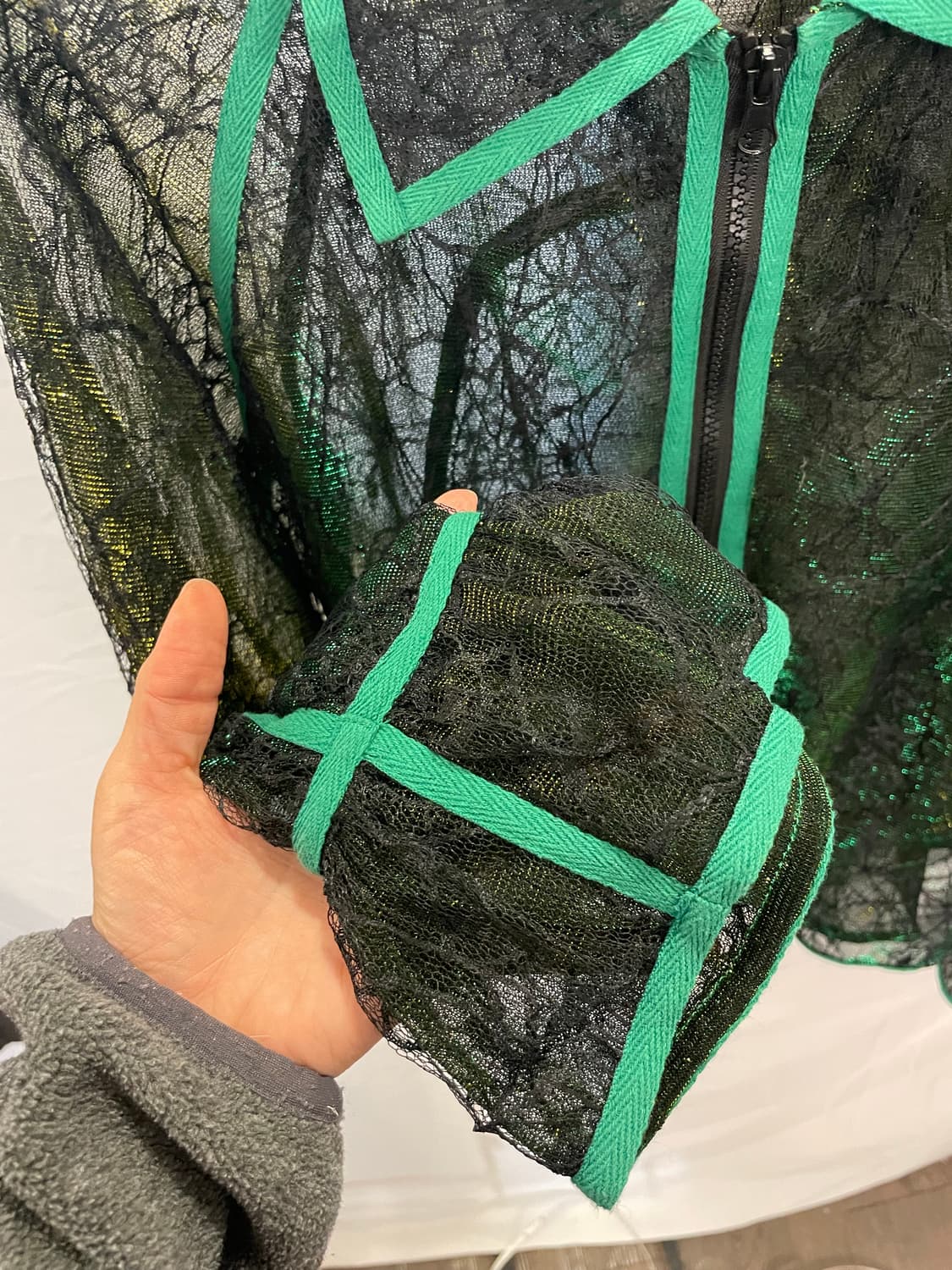 메쉬 레이스 블랙 자켓 m 상품이미지4