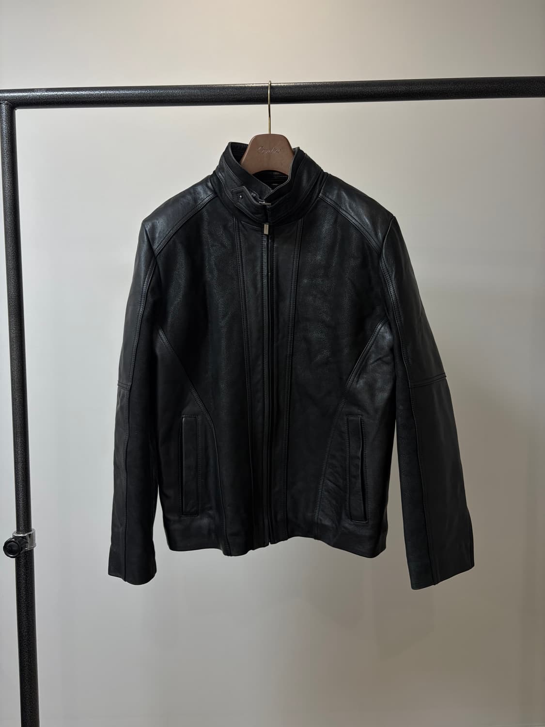 (95) ziozia 지오지아 고트스킨 염소가죽 자켓 상품이미지1