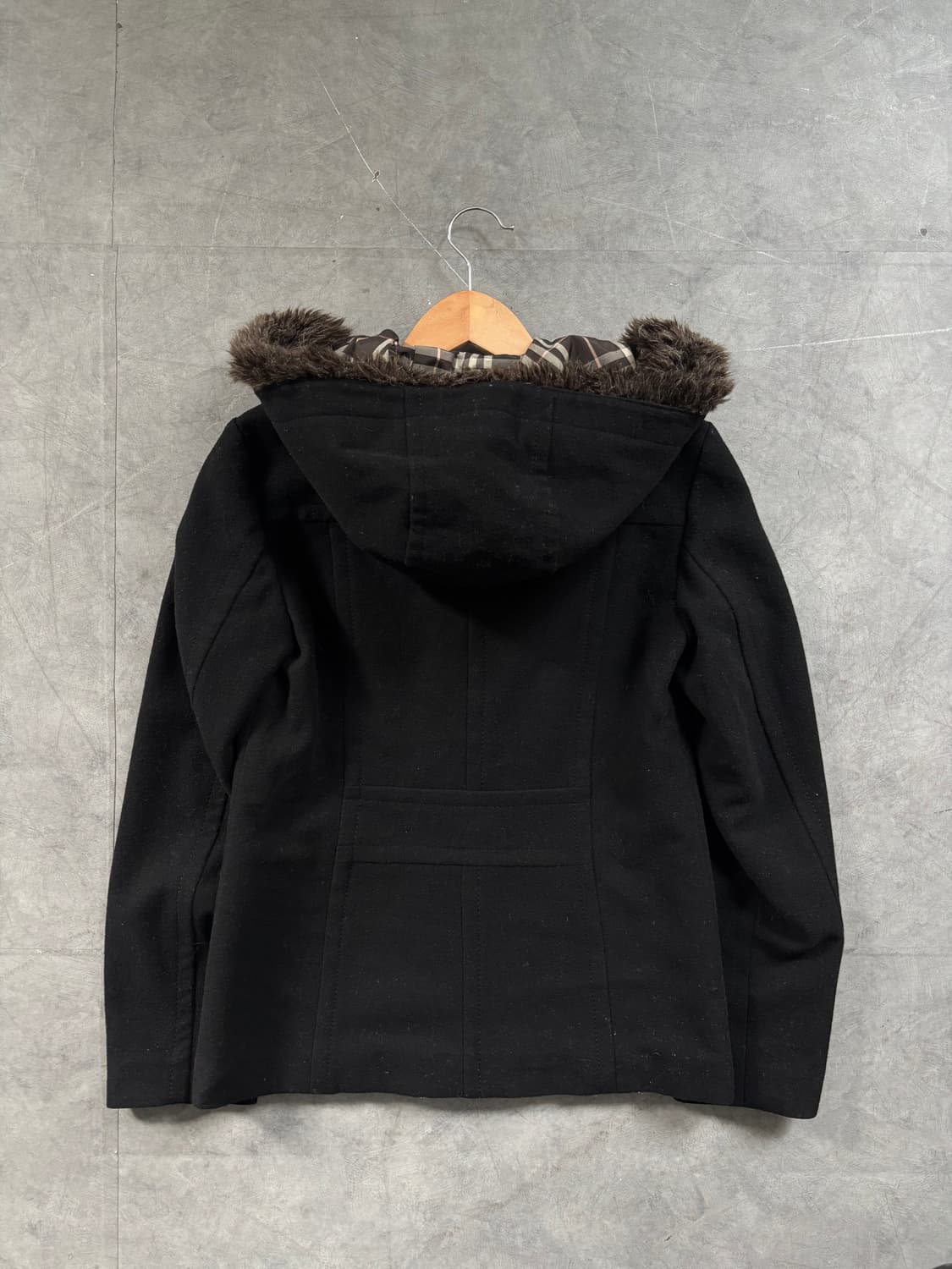 Burberry 버버리 블루라벨 퍼 트리밍 후드 하프 자켓 상품이미지9