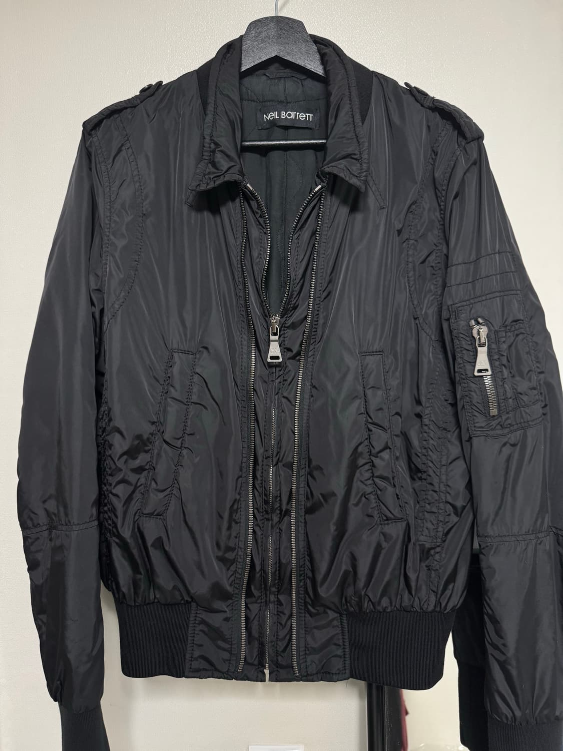 닐바렛 더블 레이어드 봄버 상품이미지3