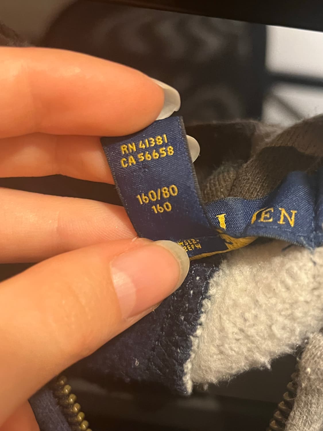 폴로 랄프로렌 빈티지 밀리터리 빅로고 후드집업 y2k 상품이미지2