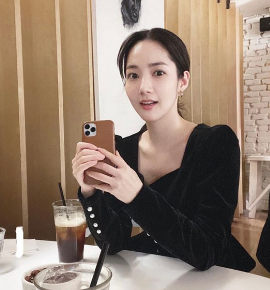 택O) [s] 보카바카 앨리스 하트 넥 롱 슬리브 블라우스 벨벳 상품이미지1