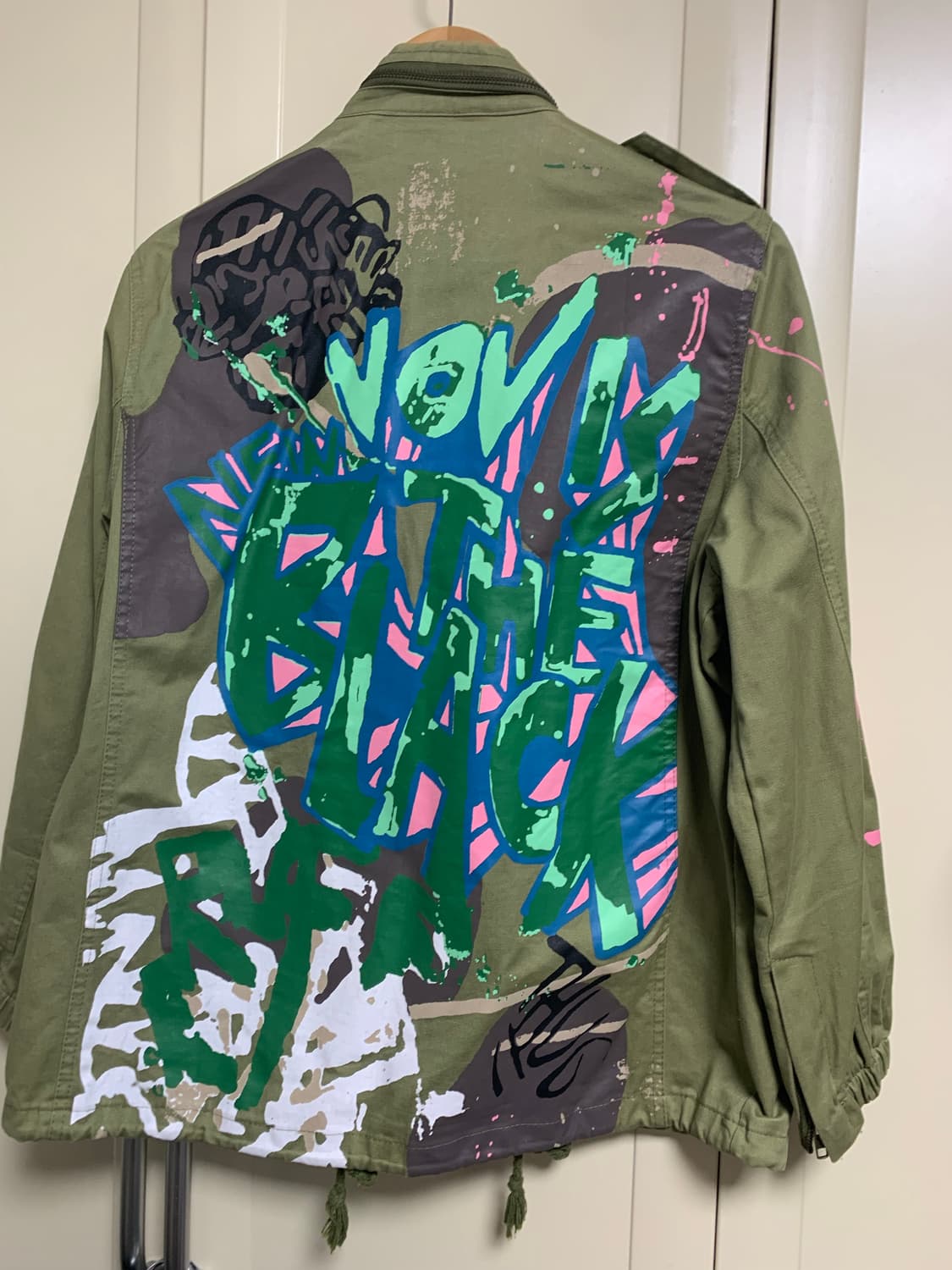 페인팅 야상 상품이미지2