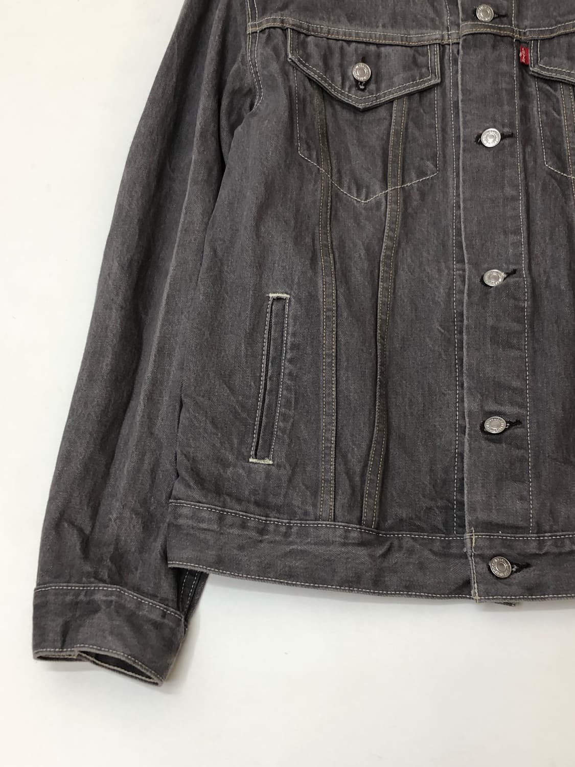 Levi's 리바이스 그레이 데님 자켓 상품이미지4
