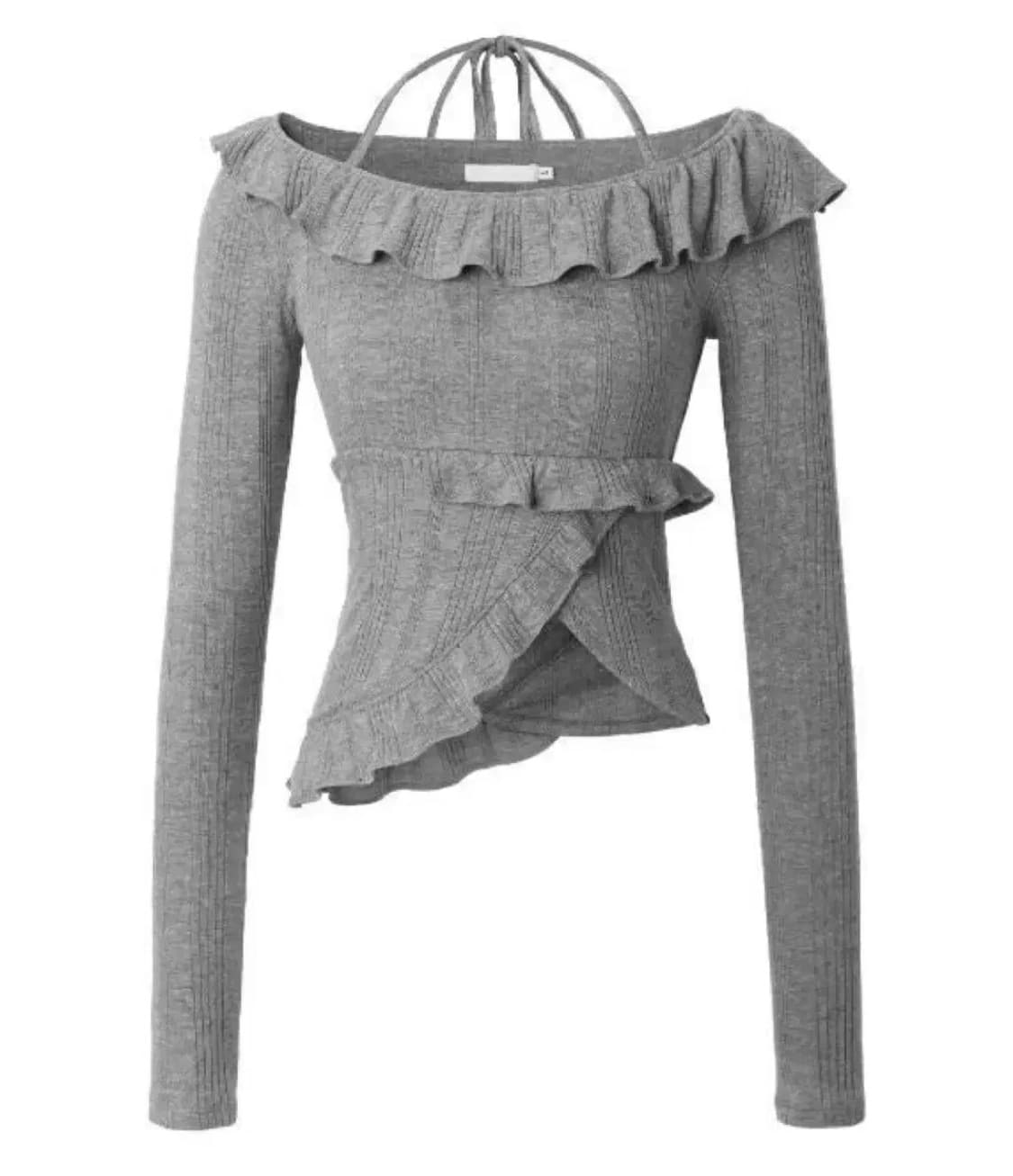 쓰리타임즈 annie top 애니 탑 그레이 m 상품이미지1