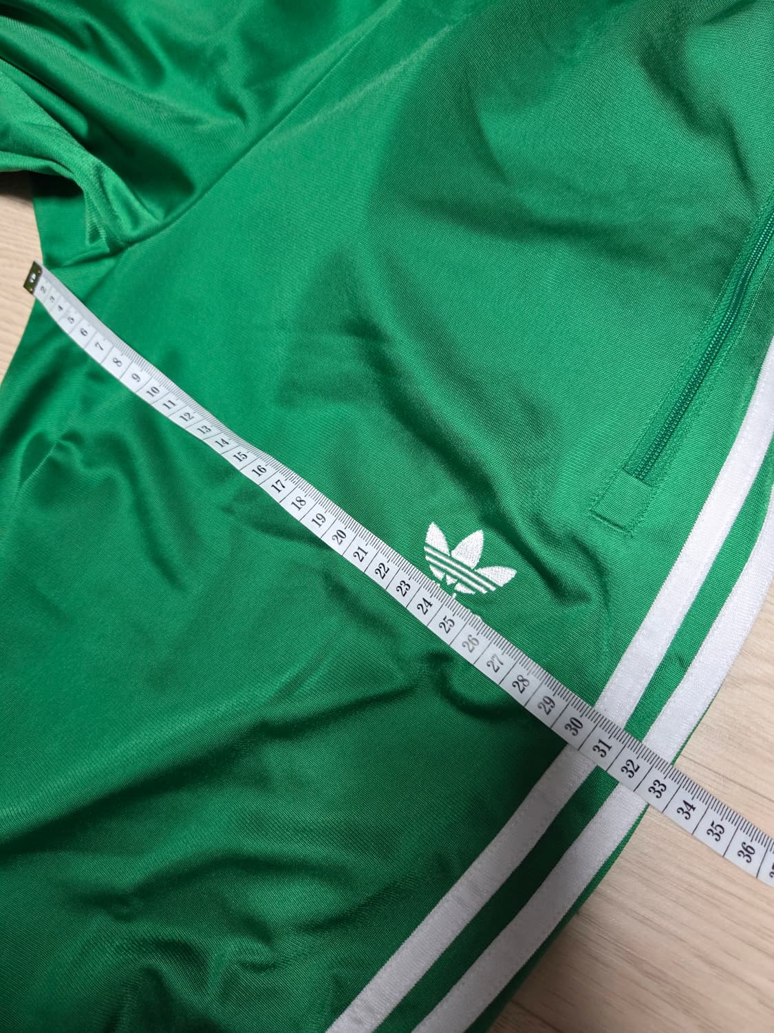 (새상품)아디다스 트레이닝 팬츠 지퍼 트랙팬츠 그린 상품이미지7
