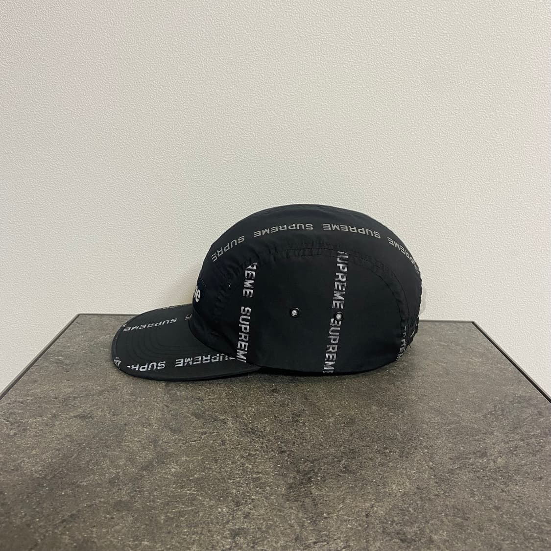 (OS) 슈프림 박스로고 캠프캡 모자 리플렉티브 로고 블랙 상품이미지3