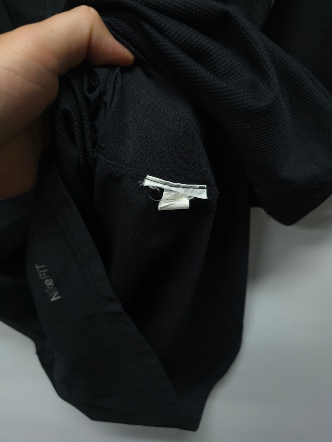 ​나이키 NikeFIT DRY 블랙 하프 집업 기능성 반팔 티셔츠 105 상품이미지8