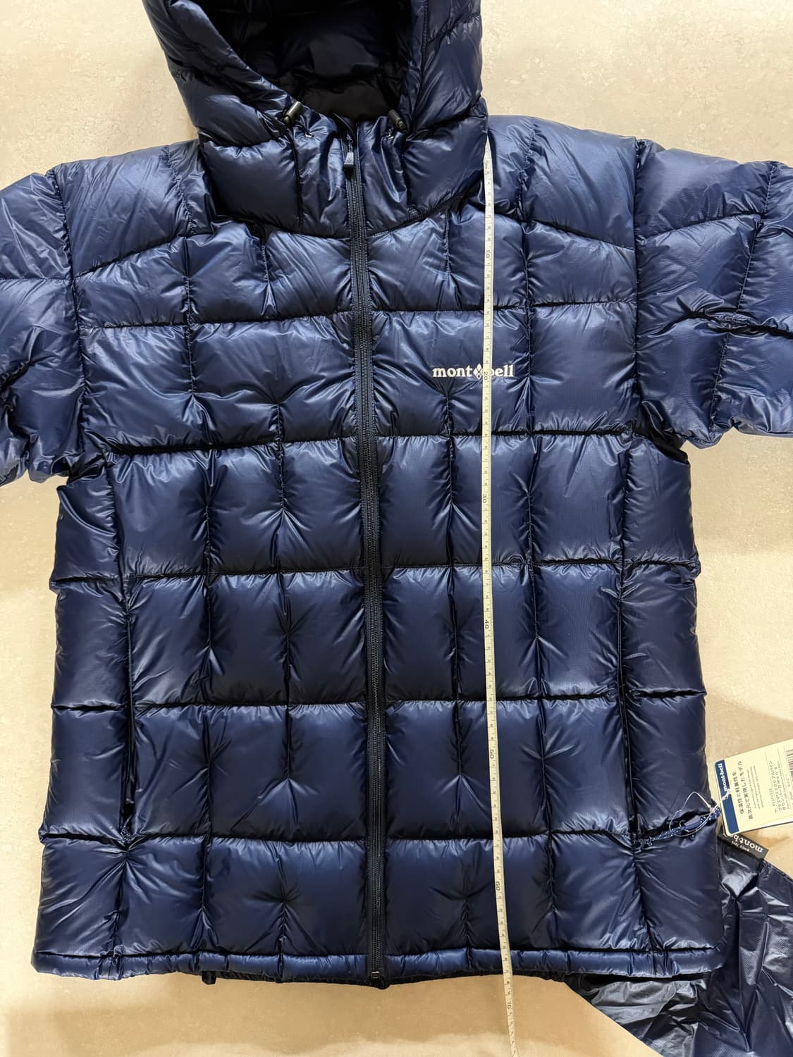 몽벨 플라즈마 1000 알파인 다운 파카 네이비 XL(새제품) 상품이미지4