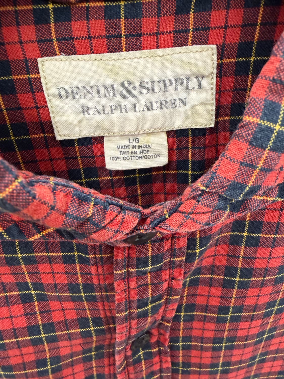 폴로 데님앤서플라이 체크셔츠 상품이미지3