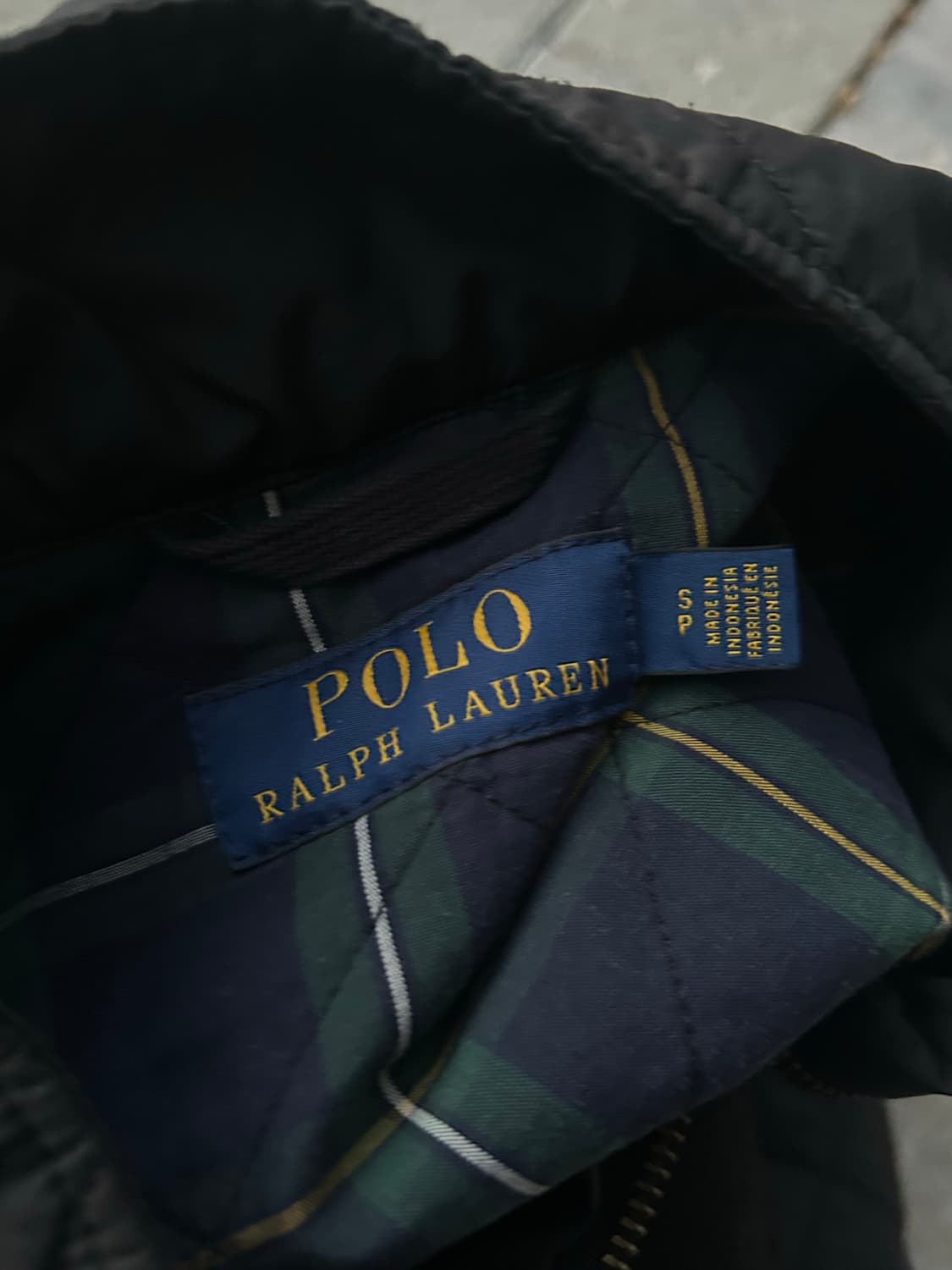 *rare* 폴로 퀄팅 블랙 경량패딩 상품이미지3