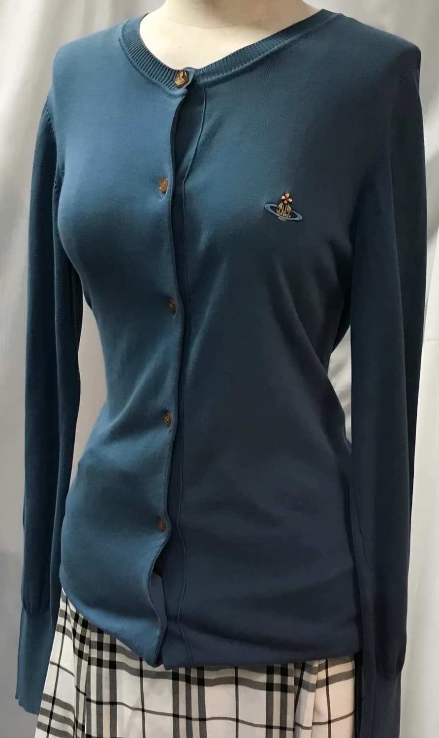 비비안 웨스트우드 가디건 블루 S 상품이미지1