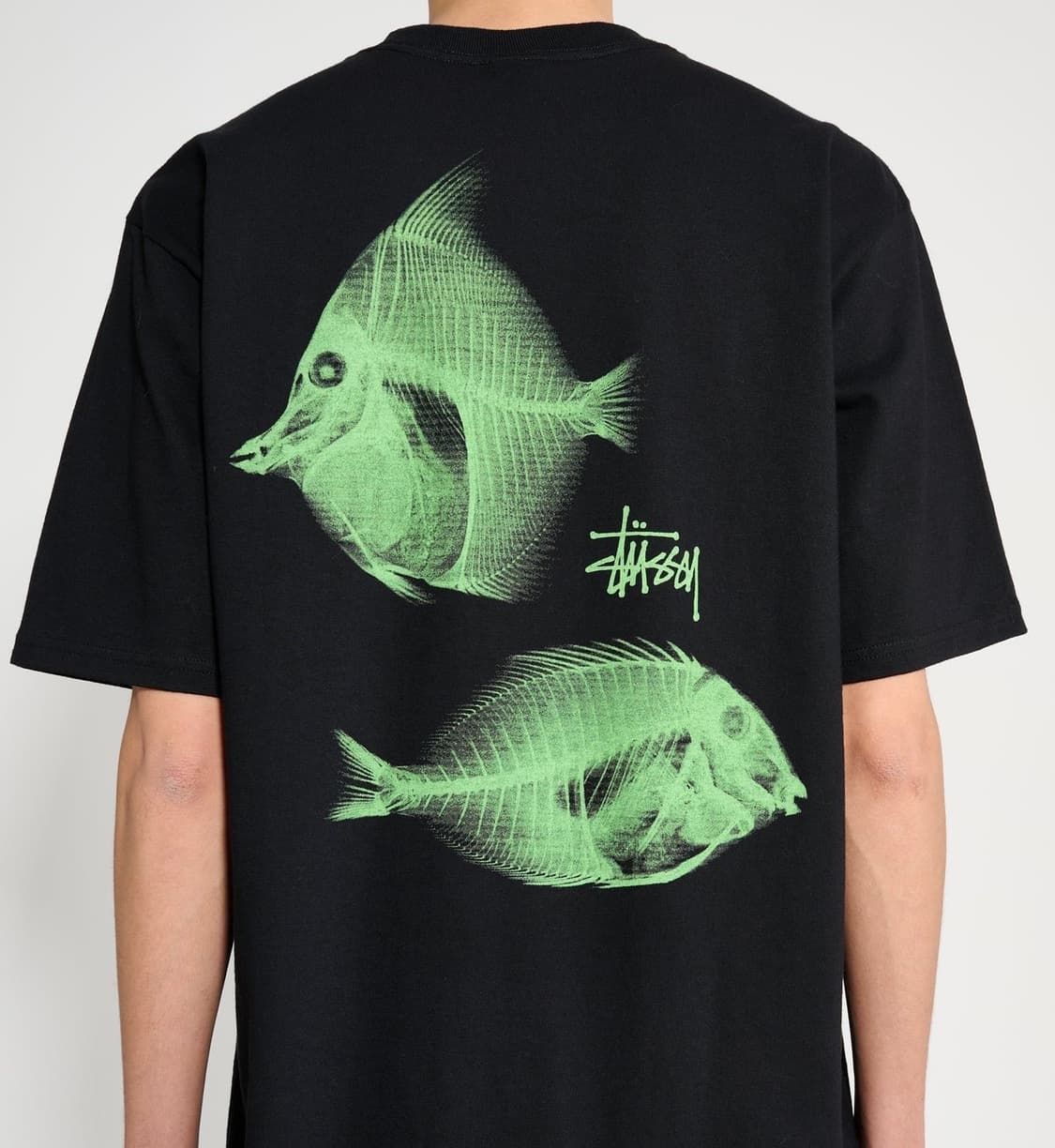 스투시 엑스레이 피싱 티셔츠 블랙 L 상품이미지3