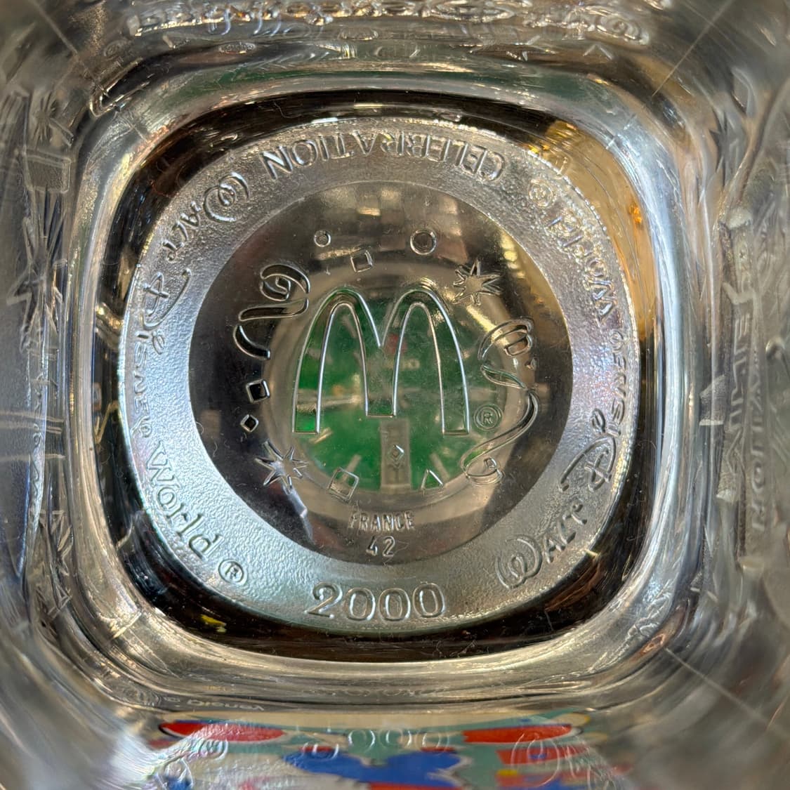 빈티지 소품 미키마우스 100주년 프랑스 유리컵 상품이미지5