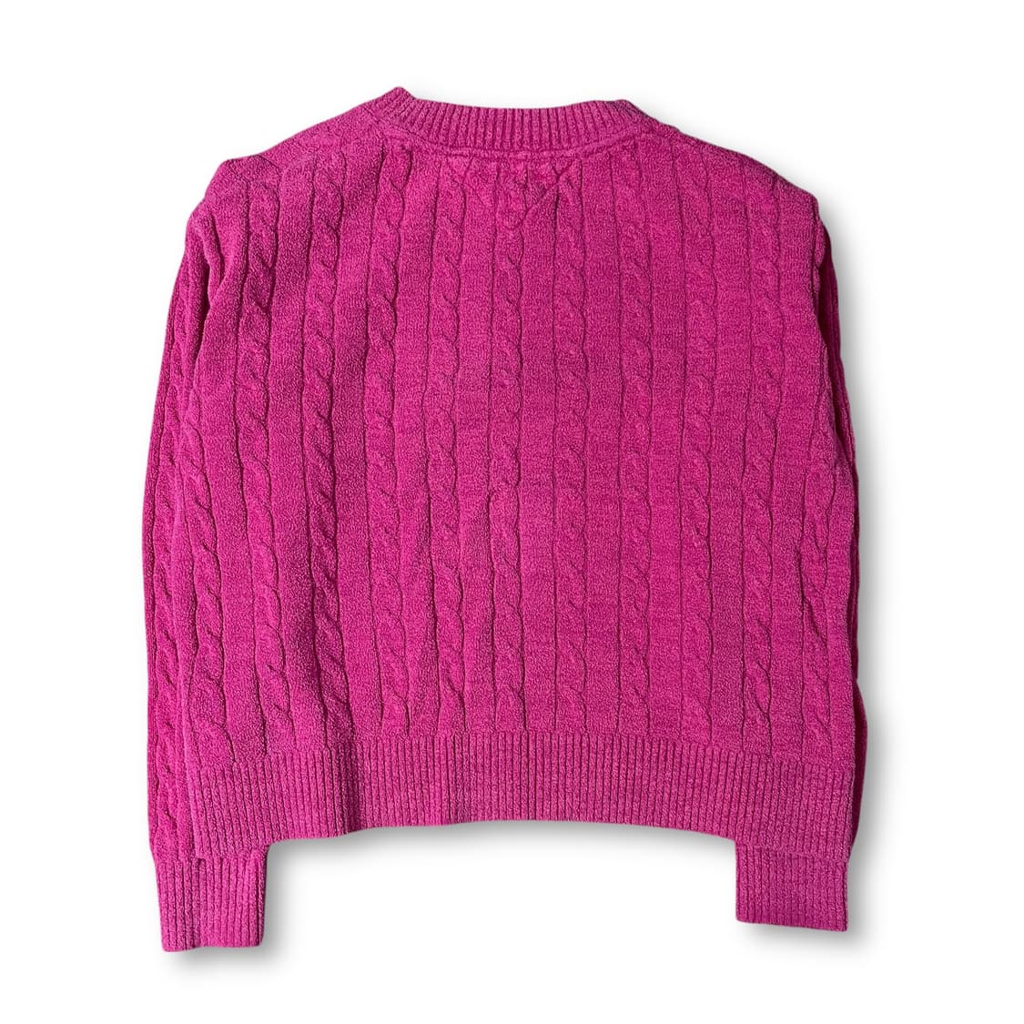 타미힐피거 핑크 자수로고 코튼 케이블 긴팔 니트 152 상품이미지2