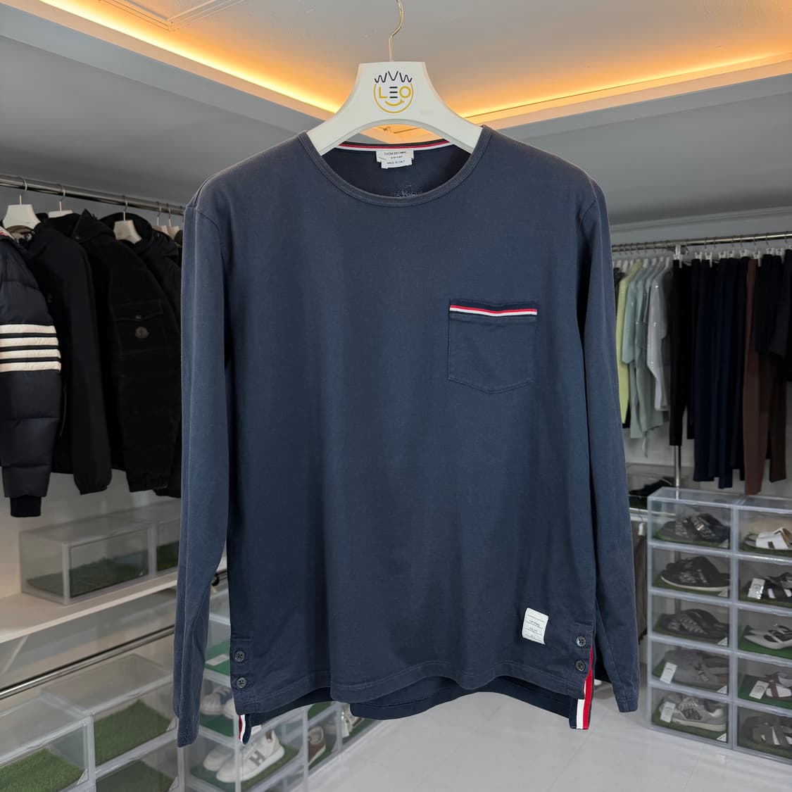 톰브라운 삼선 포켓 롱슬리브 3 상품이미지1