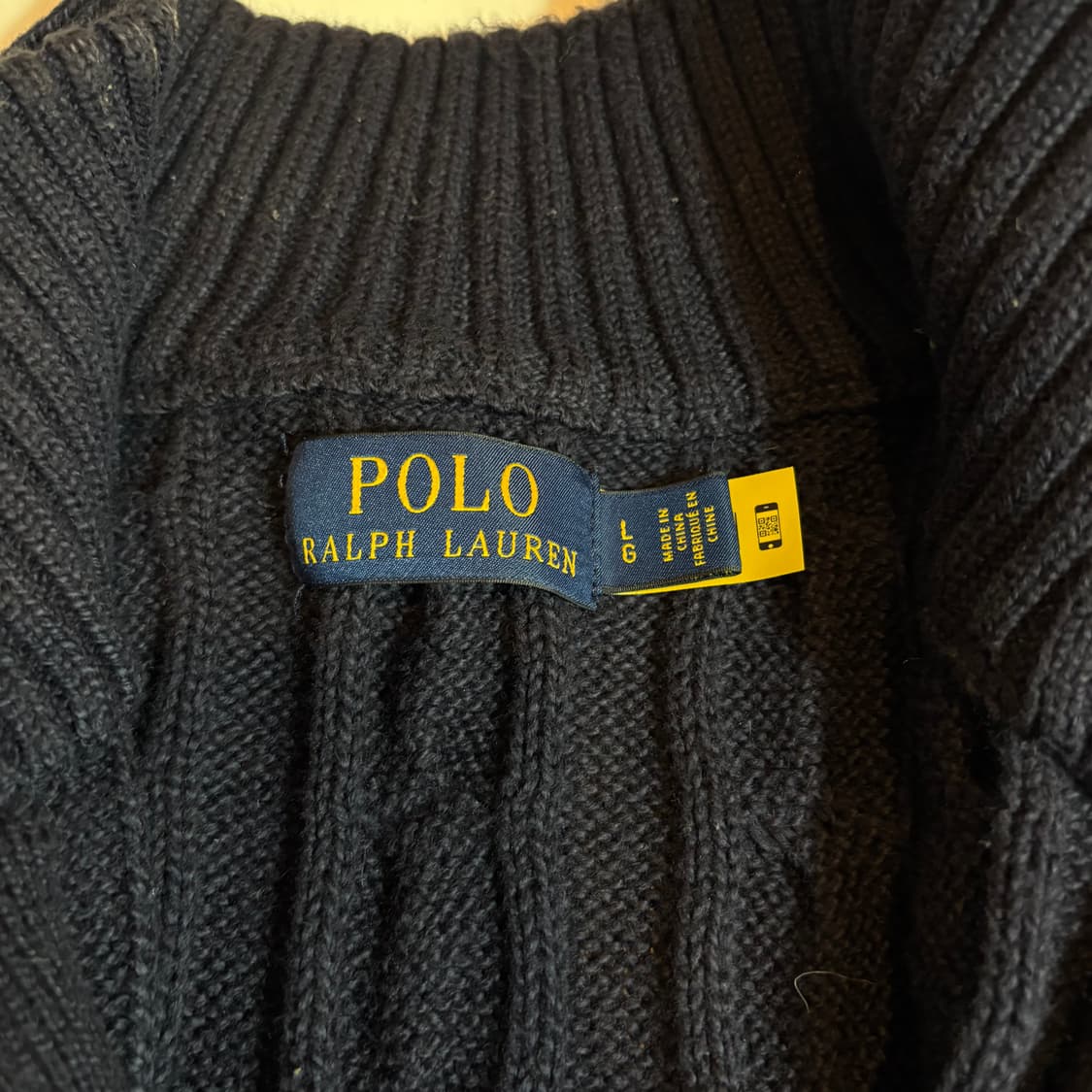 폴로랄프로렌 케이블 반집업 니트 상품이미지3