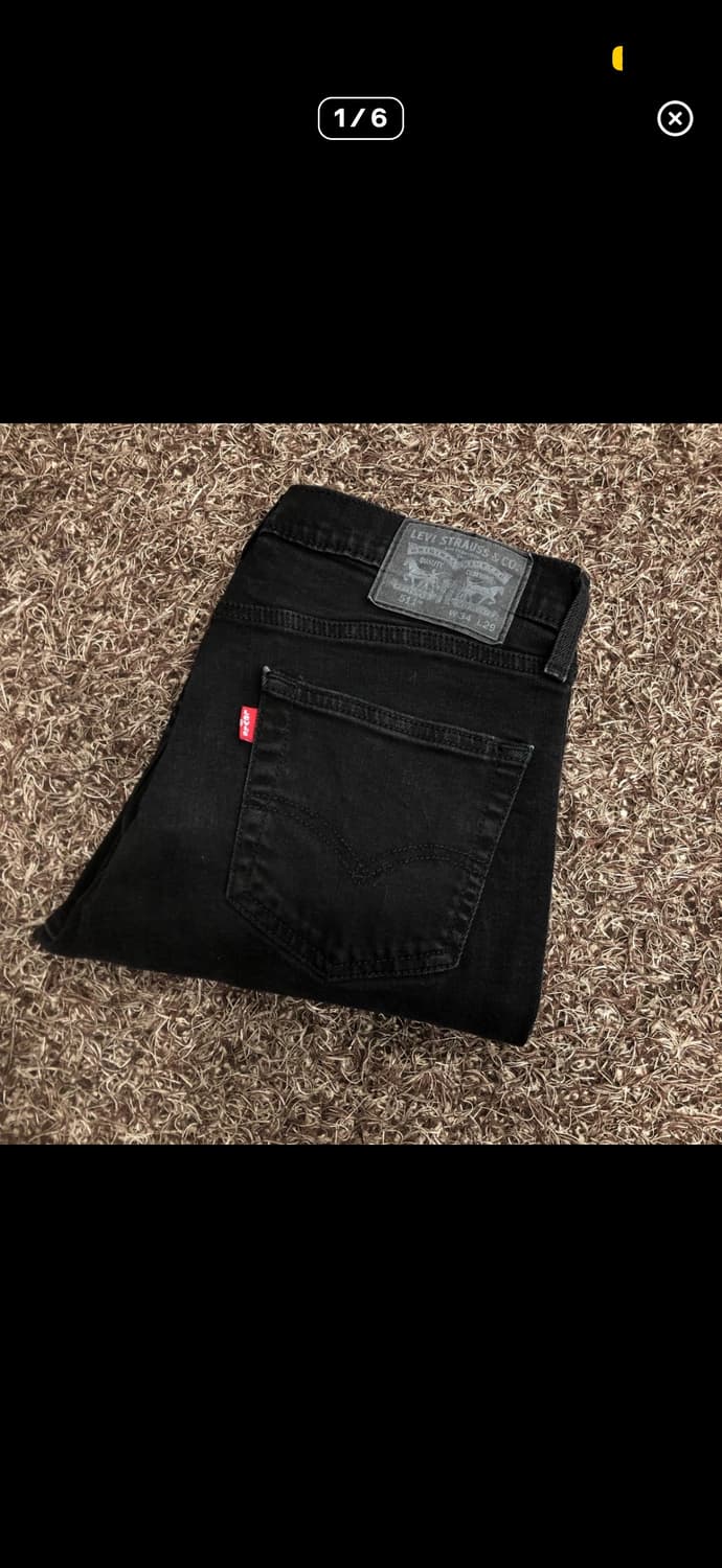 리바이스 511블랙진 데님 팬츠 상품이미지1