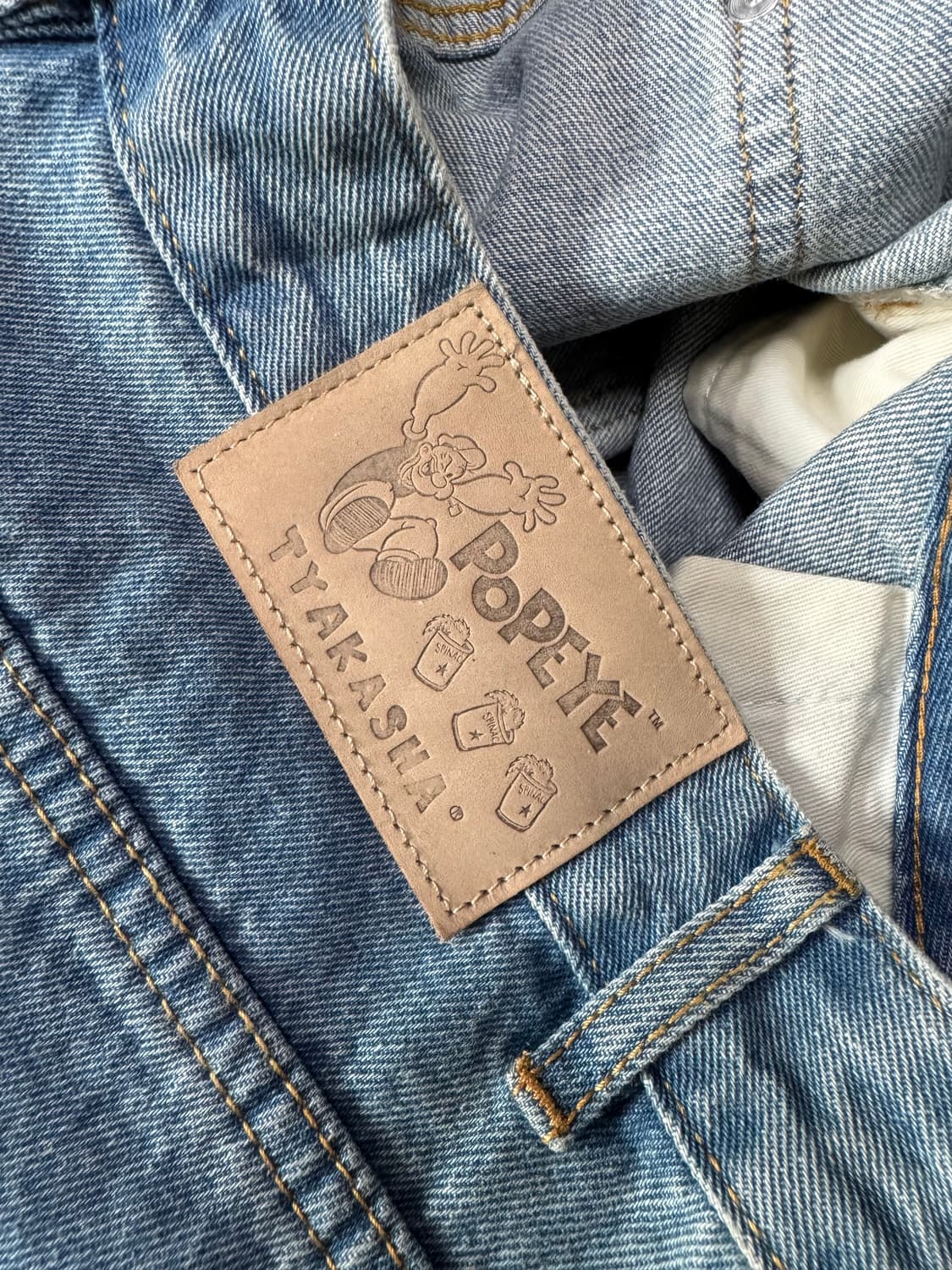 타카샤(tyakasha) 뽀빠이 연청 데님 32 상품이미지5