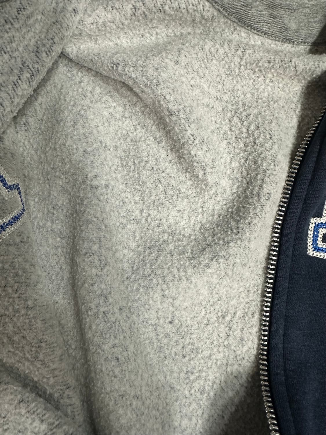 나이키 NIKE 빅로고 풀집업 기모 후드집업 네이비 L 상품이미지5
