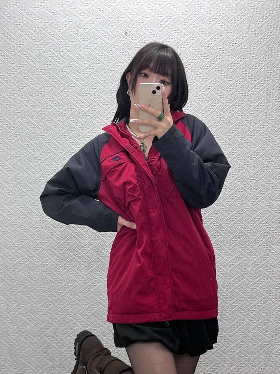 나이키 올드스쿨 레트로 스포티 캐주얼 바람막이 자켓 L C11226 상품이미지1