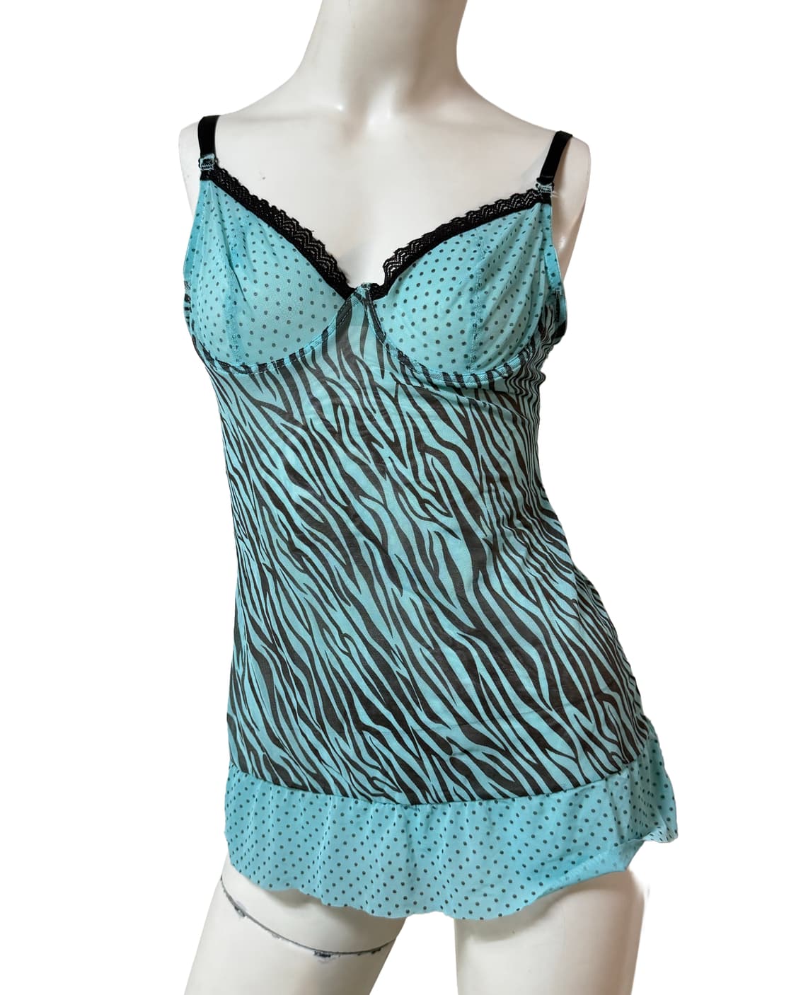 빈티지 y2k 갸루st 민트 슬립 상품이미지2